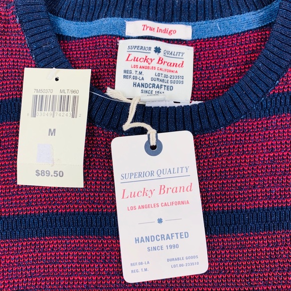 Lucky Brand-Sweater-New W/Tag-RedBlack-Medium - Picture 4 of 5